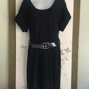 Calvin Klein black dress SMALL body con
